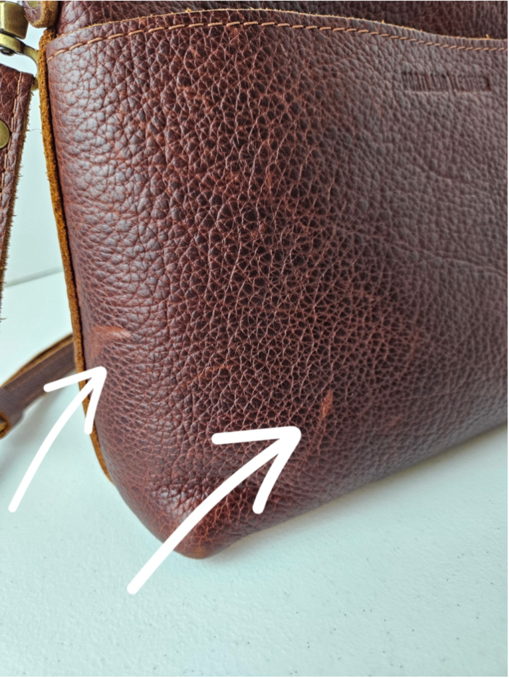 Portland Leather Poppy Large Crossbody Bag Nutmeg - Picture 14 of 14